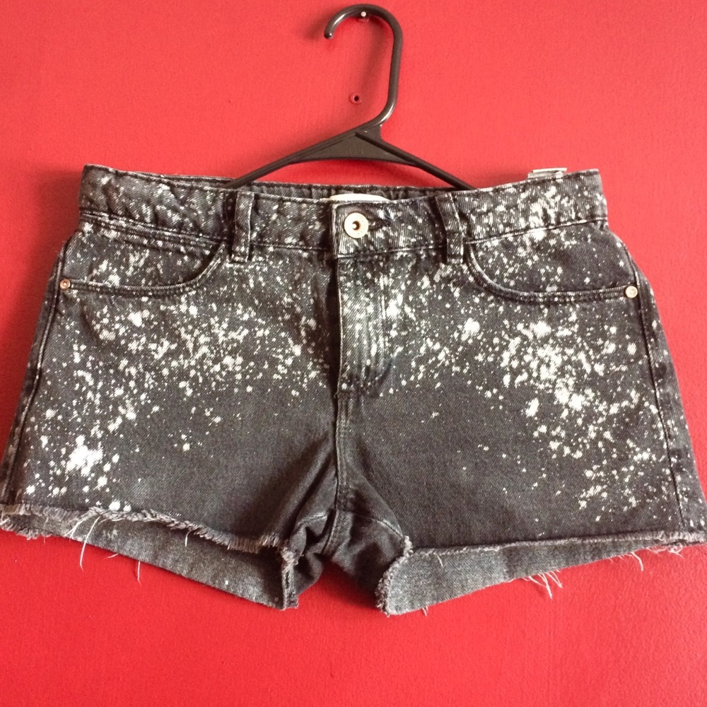 (Zara) Girls Paint Splattered Shorts